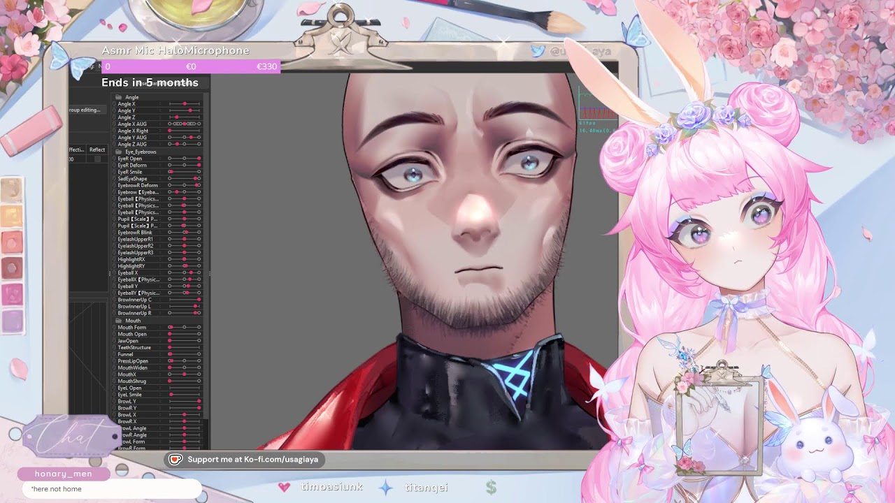 MALE SEMIREALISTIC VTUBER MODEL RIGGING for Alexia_Moi_Voss! Mouth