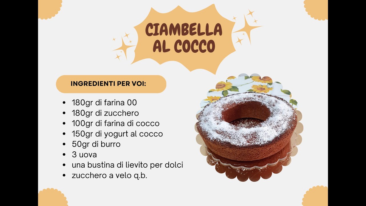 Ciambella al cocco come non l'avete mai provata
