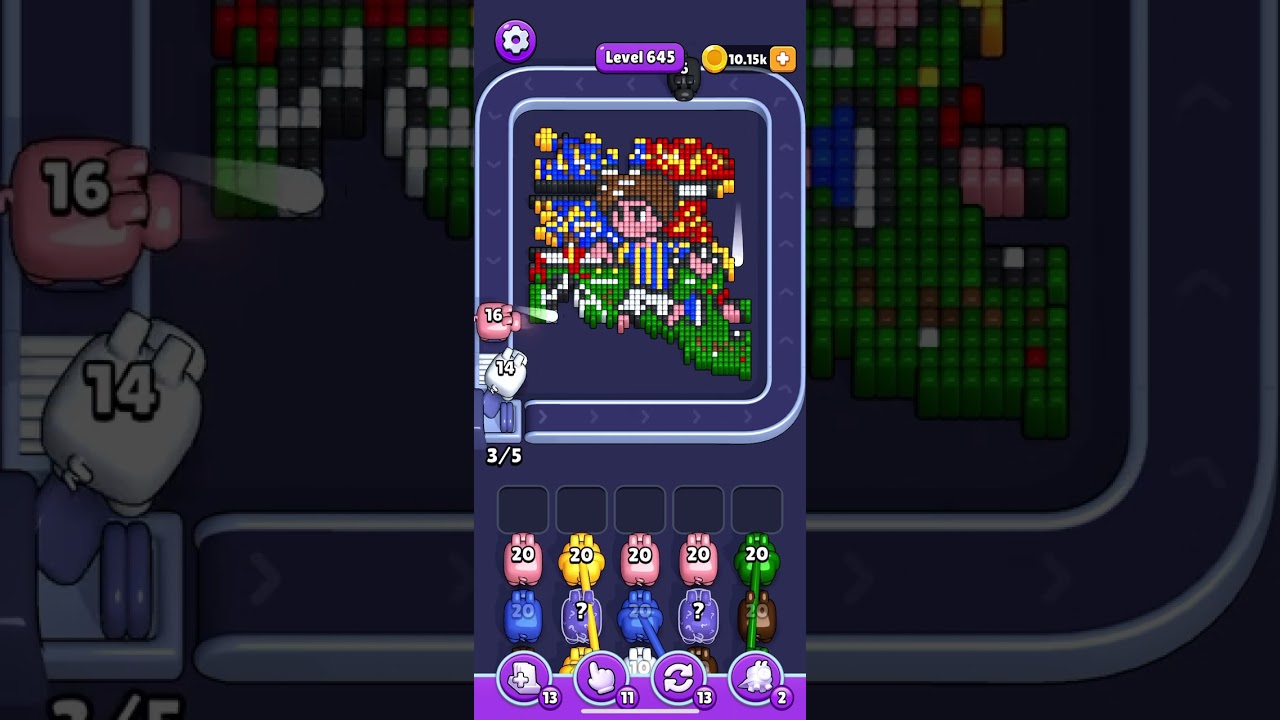 【 Pixel Flow 】Level 645 Fail.13