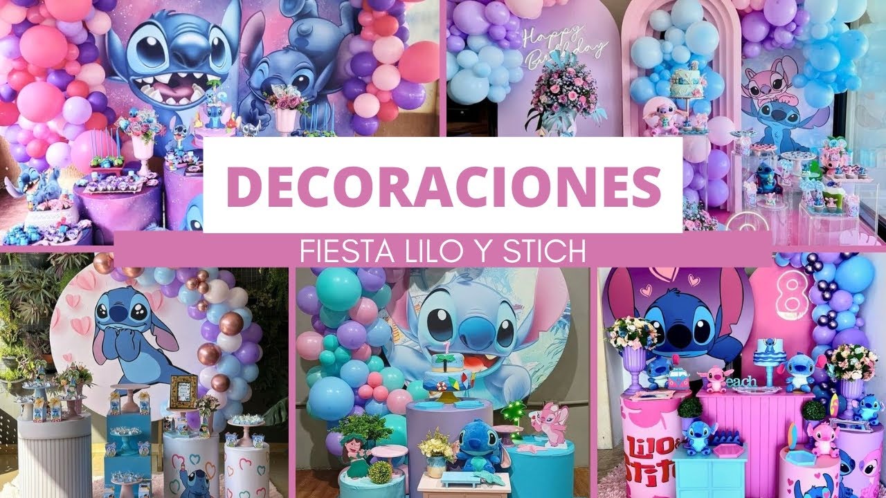 Decoración de LILO Y STITCH para Fiestas 🌺| Ideas HAWAIANAS Mágicas ⭐