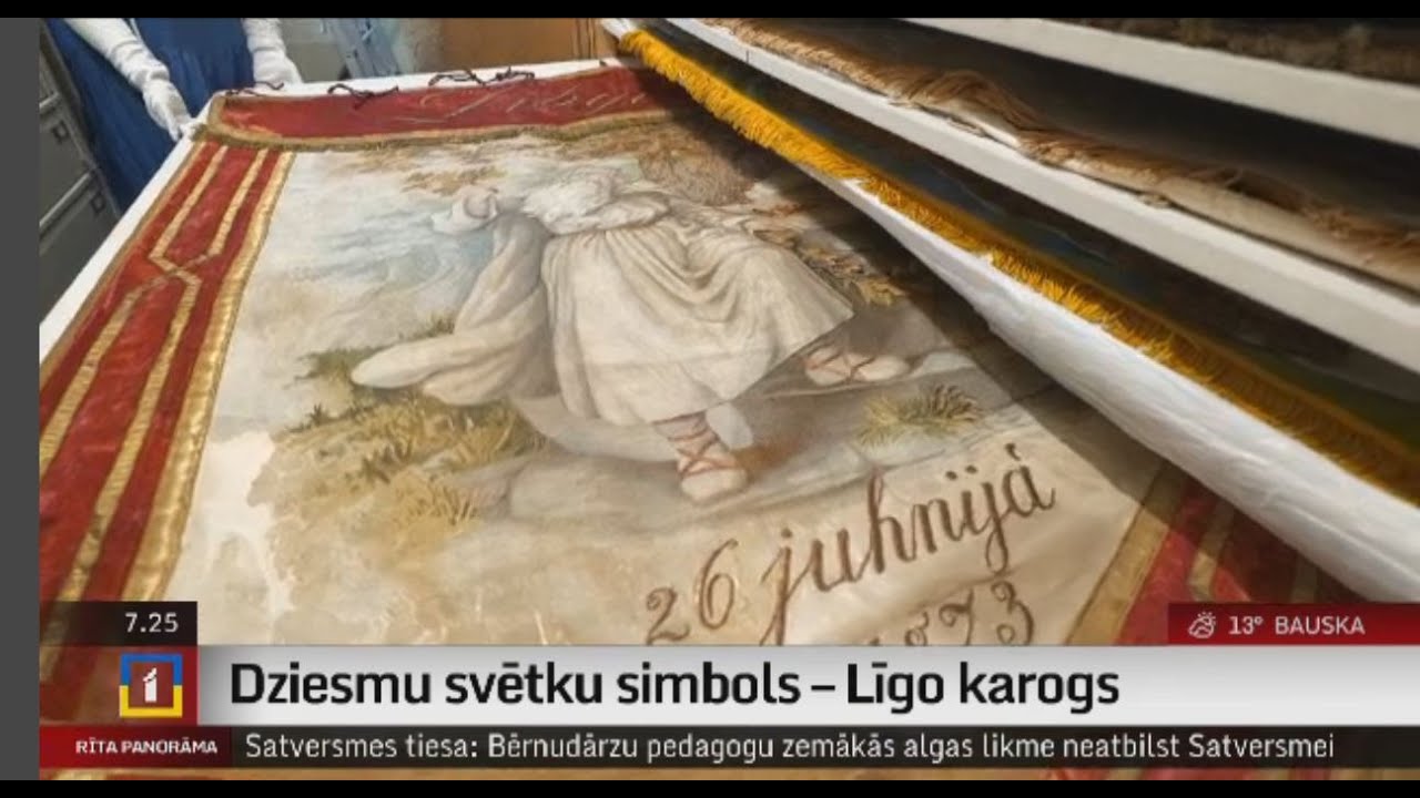 Dziesmu svētku simbols – Līgo karogs