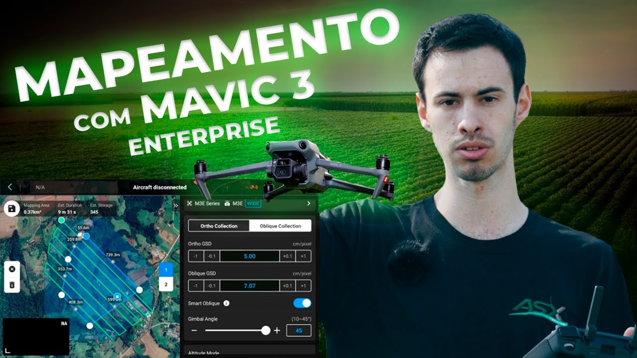 MAPEAMENTO com MAVIC 3 ENTERPRISE - Passo a passo