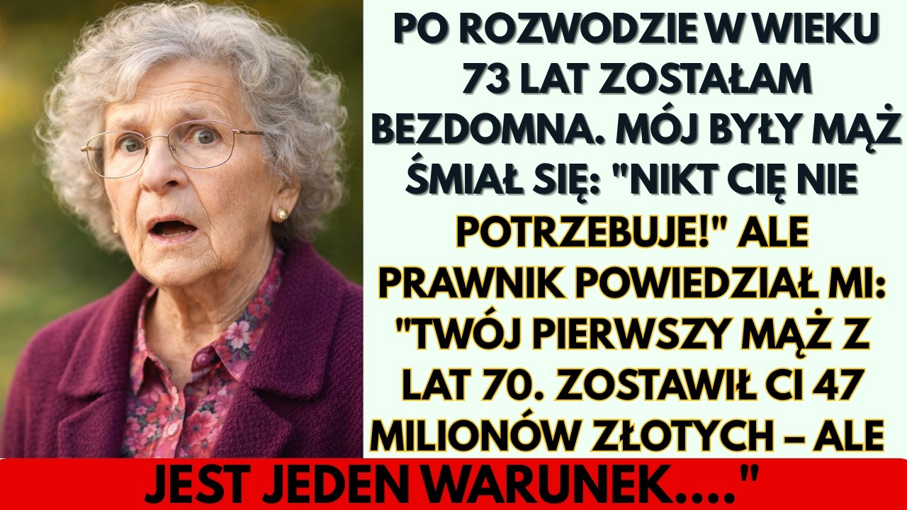 Po rozwodzie w wieku 73 lat zostałam bezdomna. Mój były mąż się śmiał: „Nikt cię już nie potrzebuje…
