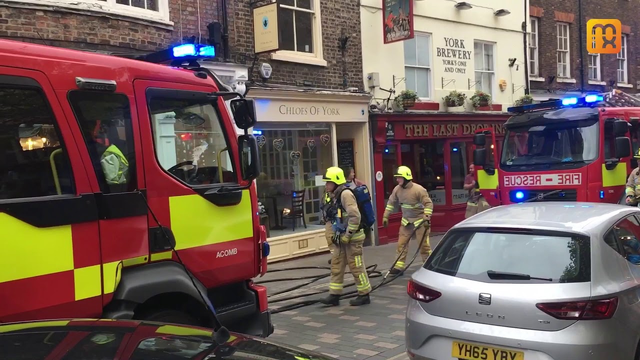 Fire in York city centre