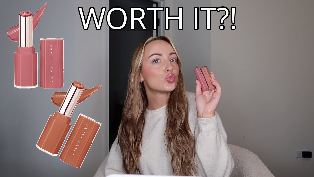 Fenty Beauty Gloss Bomb Stix High-Shine Gloss Stick First Impression + Try on! Worth the Hype?