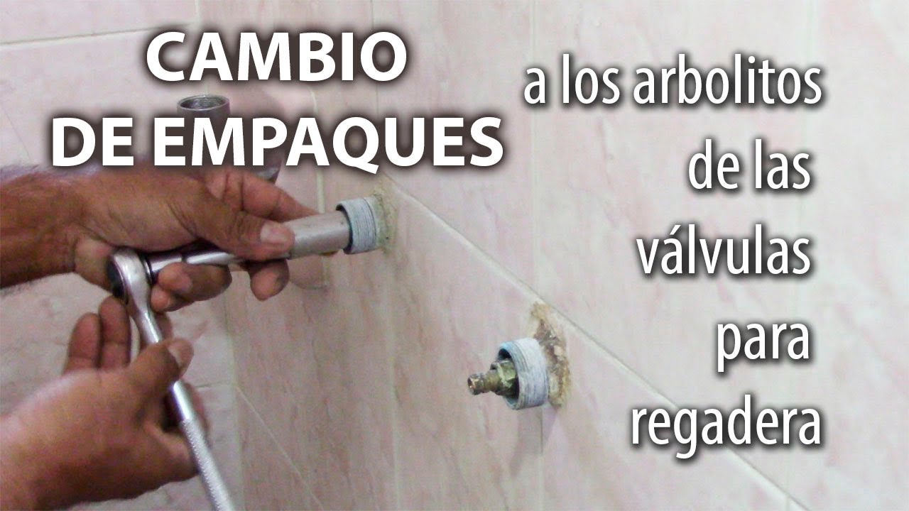 Cómo cambiar empaques de arbolitos de válvulas de regadera