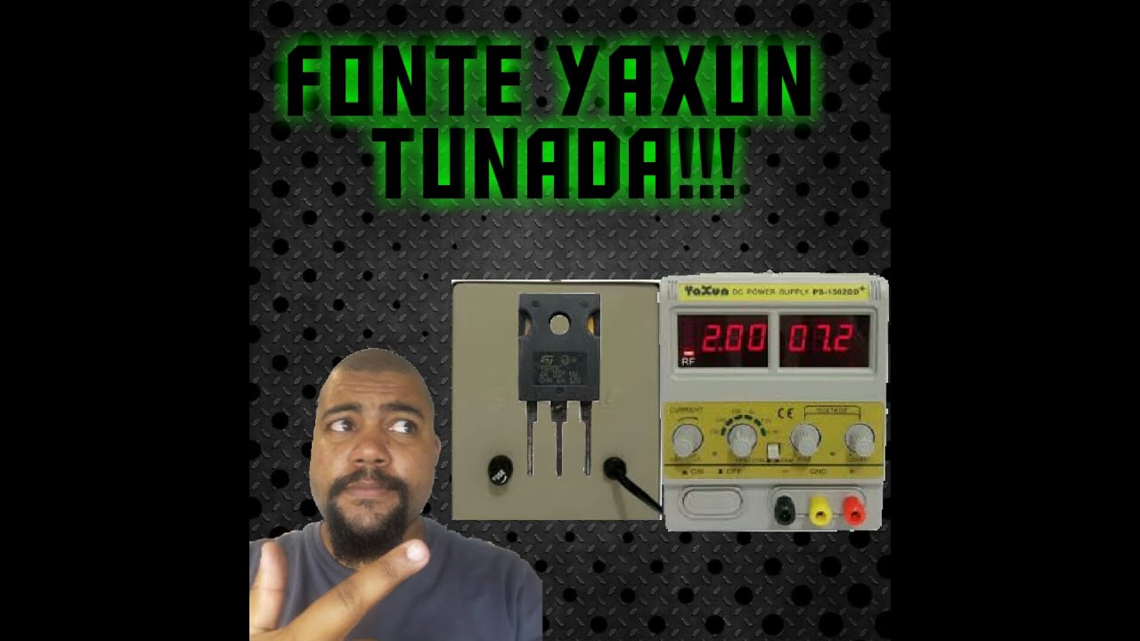 Fonte de bancada yaxun queimada!!