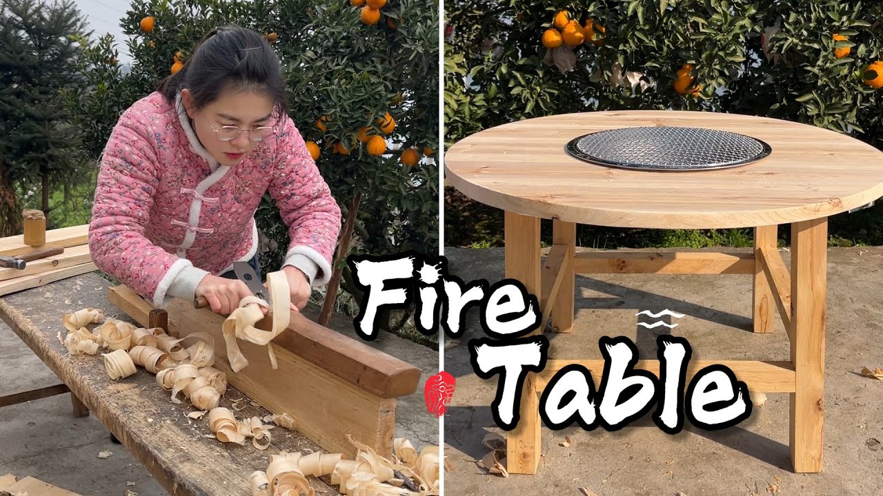 No Nails! Handmade Tea & Barbecue Table – Chinese Traditional Woodworking Magic