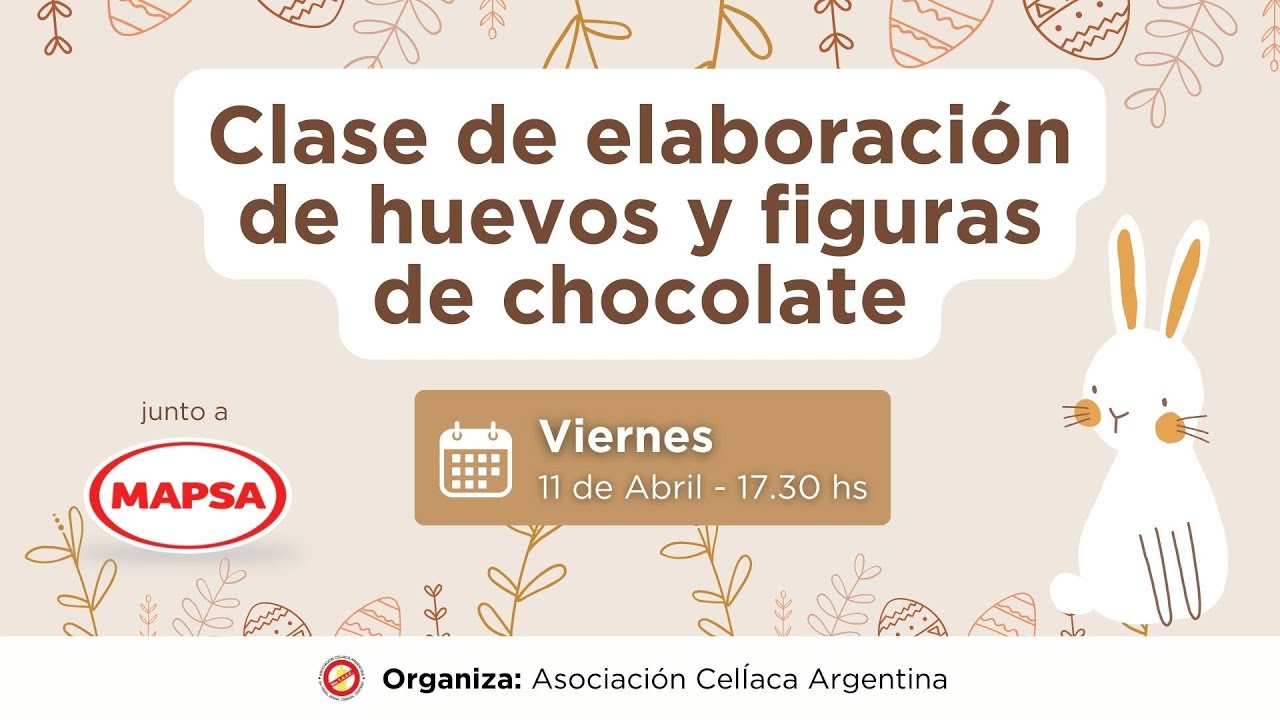 Clase de elaboración de huevos y figuras de chocolate junto a Mapsa