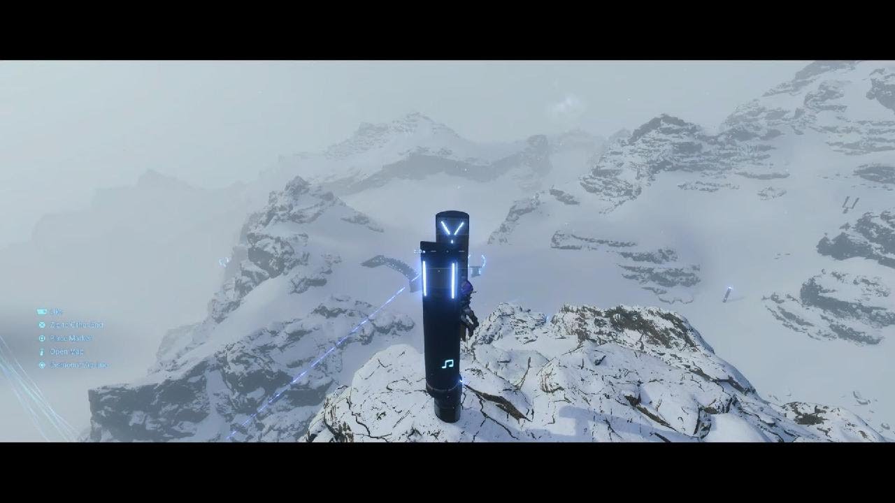 Death Stranding Director's Cut - 1000 hours - A zipline tour of the volcano observatory camp