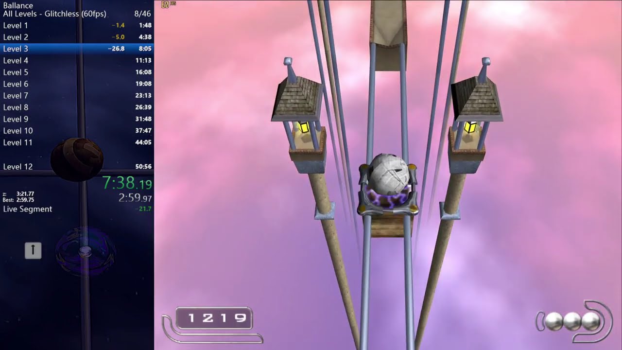 [Ballance] Speedrun all levels, glitchless - 48:05