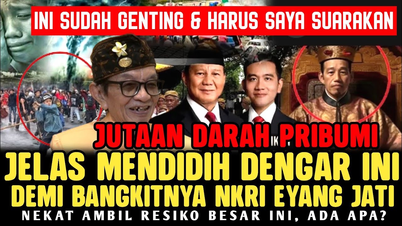 Mata Eyang Jati Sampai Berkaca-kaca!! Demi Bangkitnya Nusantara Ini Harus Saya Suarakan
