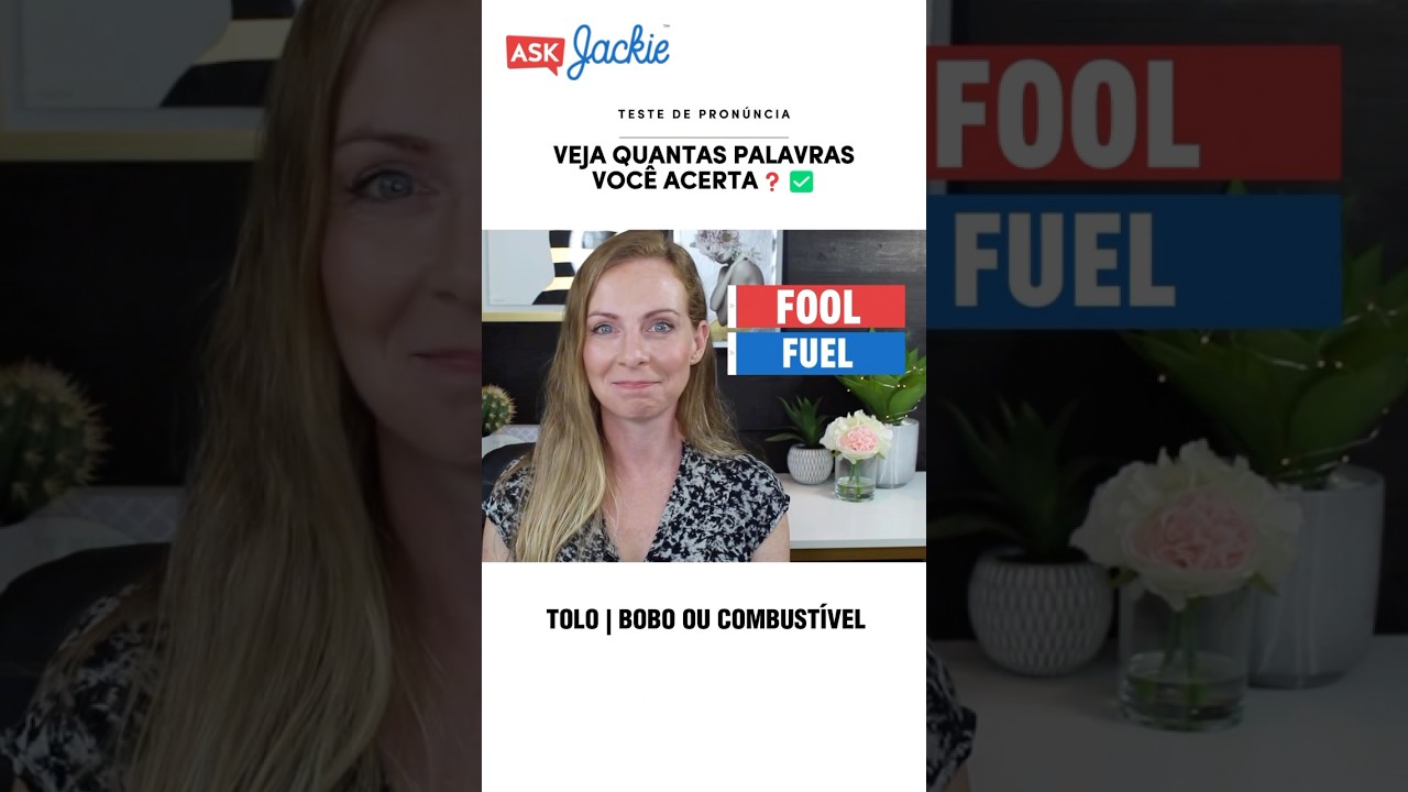 Teste de pron&uacute;ncia em #ingl&ecirc;s 😊