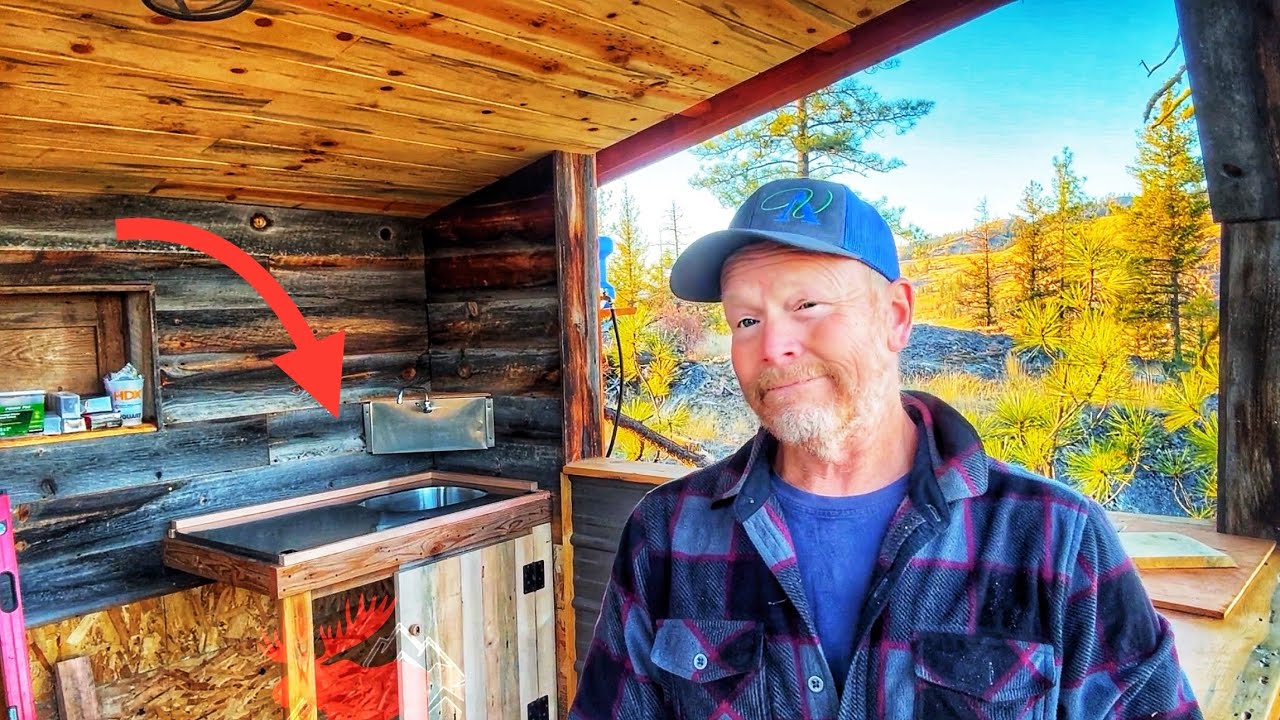 Installing a Sink/Running Water in an Off Grid Outdoor Kitchen. Build #18