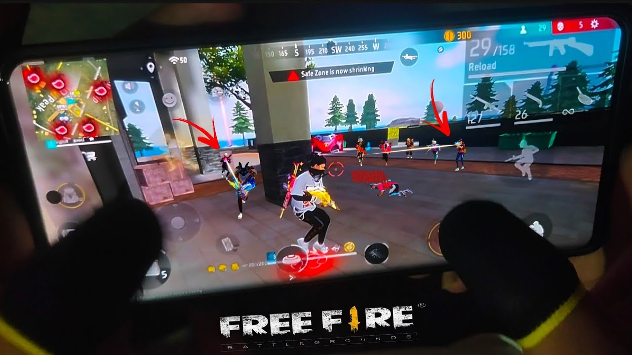 HANDCAM FREE FIRE SOLO VS SQUAD VIDEO BLACK COLOUR FF 
