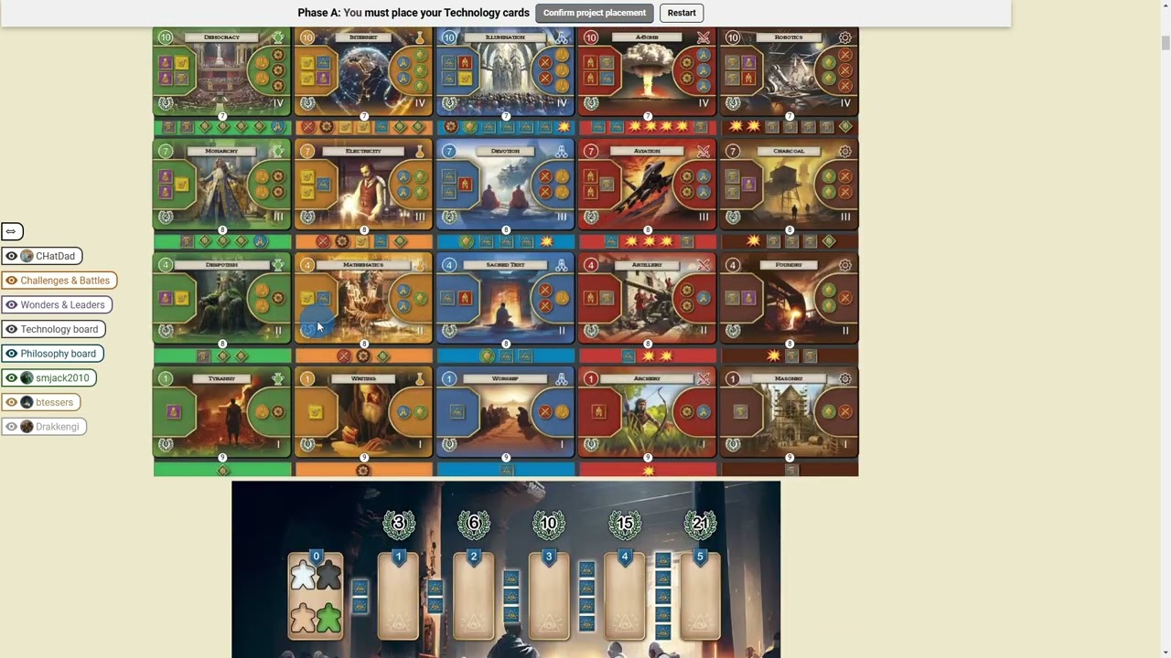 How to Play Path of Civilization on BGA