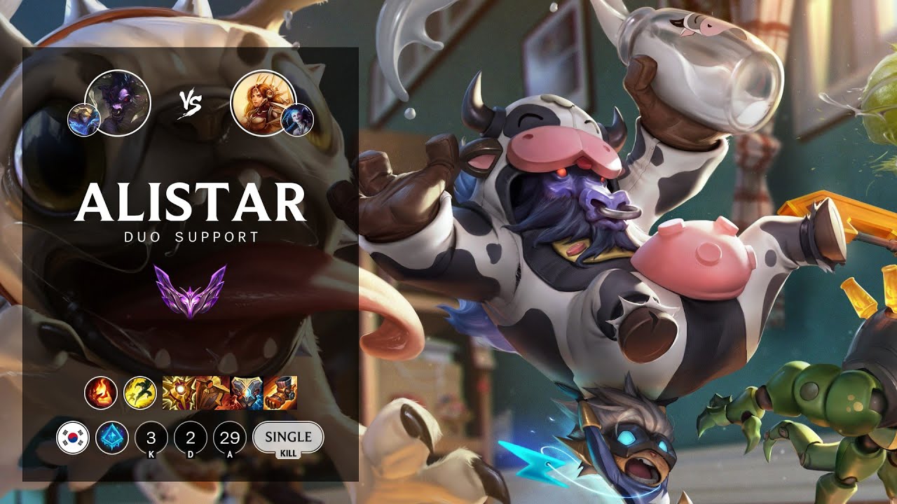 Alistar Support vs Leona - KR Master Patch 12.7
