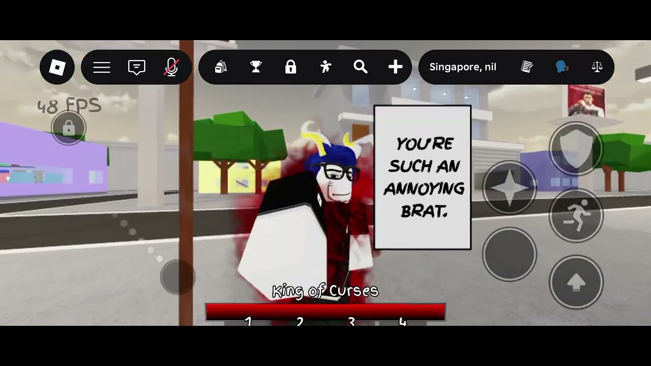 I Made strong sukuna and strong gojo in jjs(custom moveset)#jjs#custom#roblox