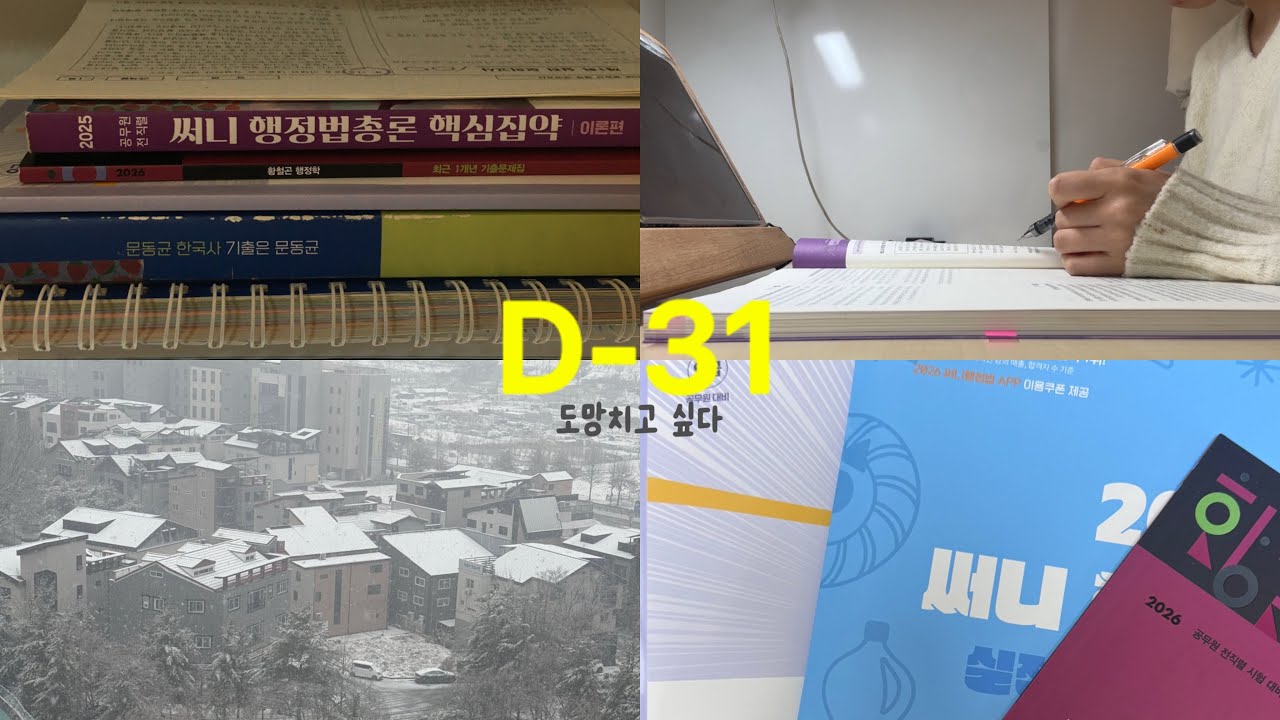 국가직 전 마지막 브이로그