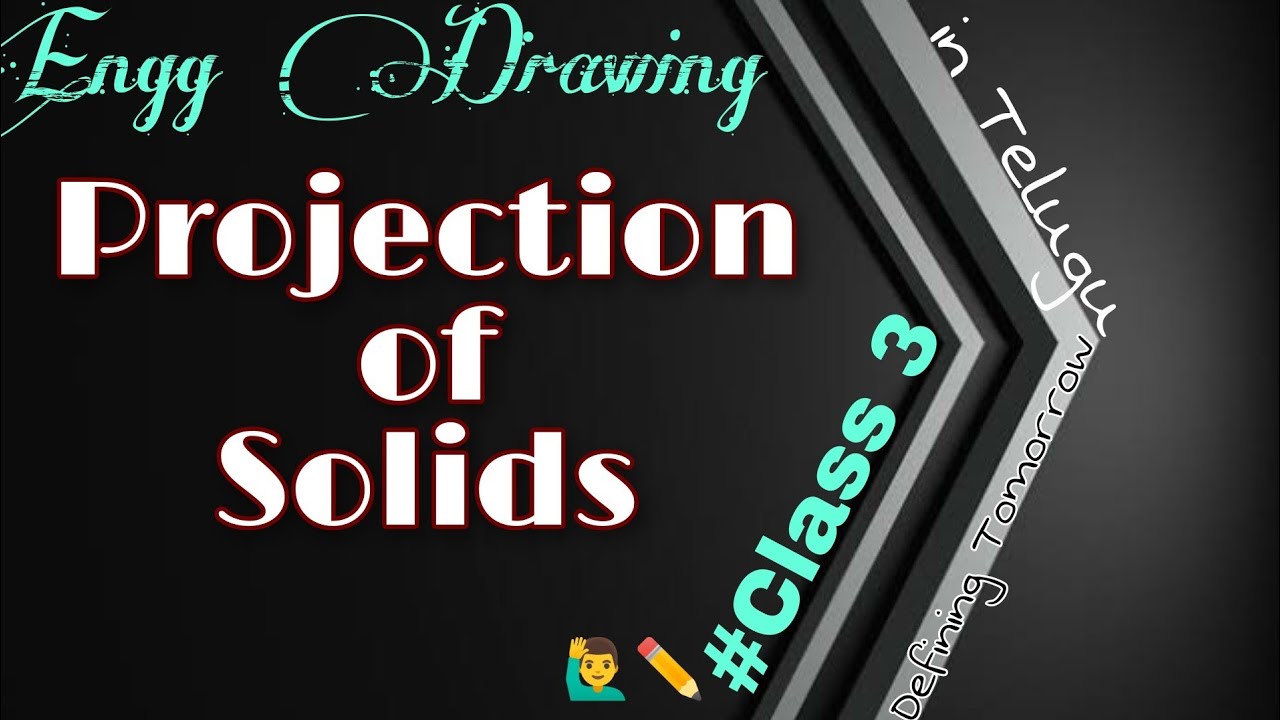 Projections of solids in telugu|| class3/complete explanation in telugu @civilhuntintelugu4255  ​