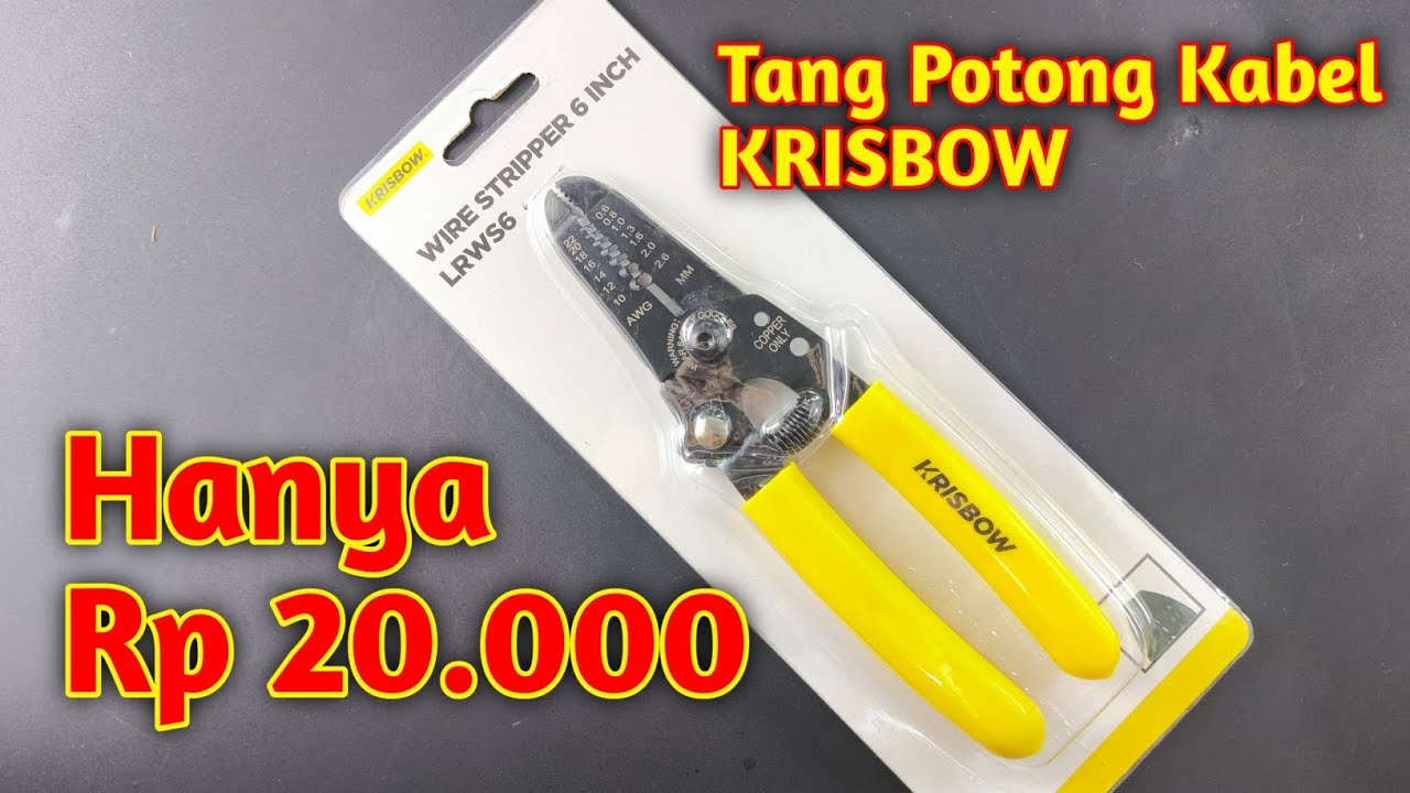 TANG POTONG KABEL KRISBOW WIRE STRIPPER || TANG KUPAS KABEL