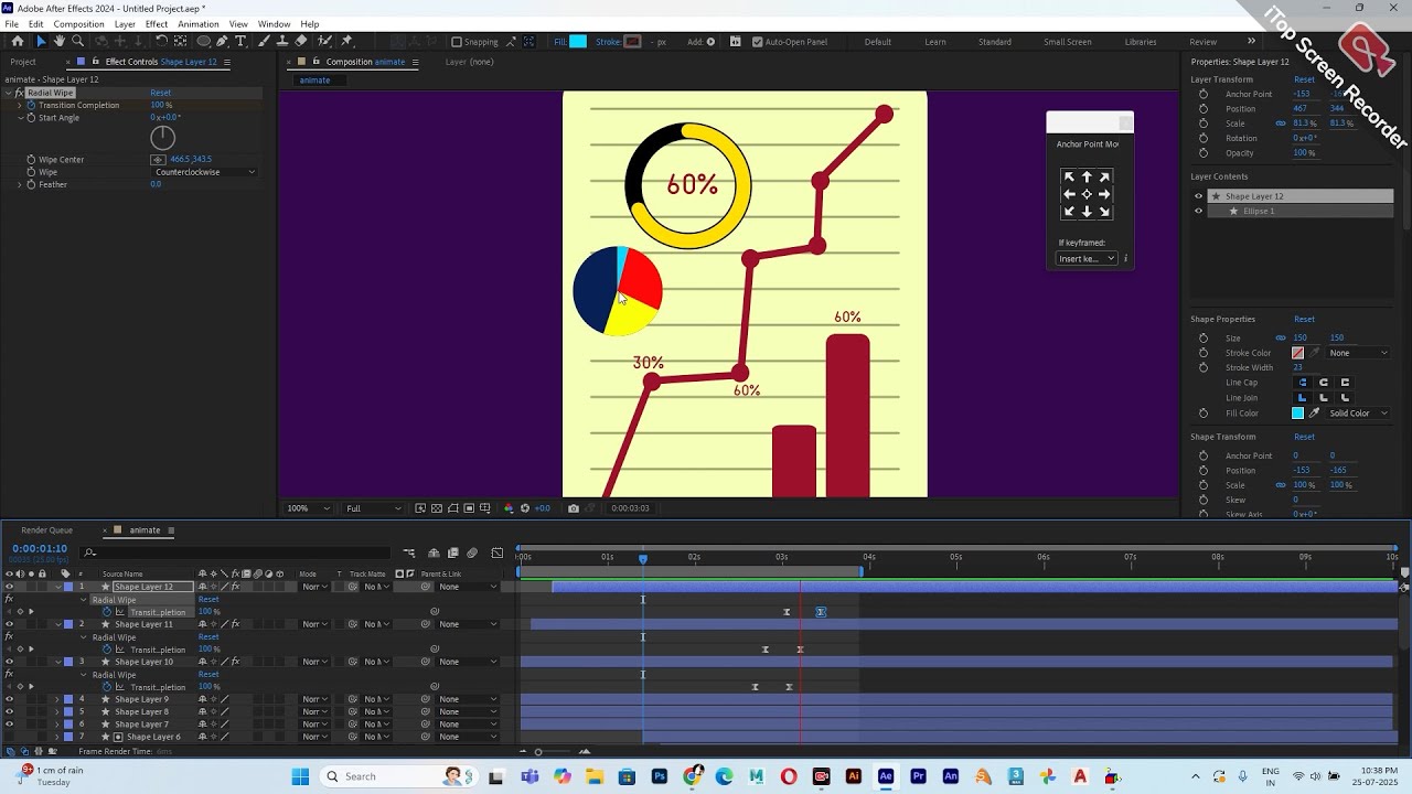 Animated Infographic Chart After Effects Tutorial