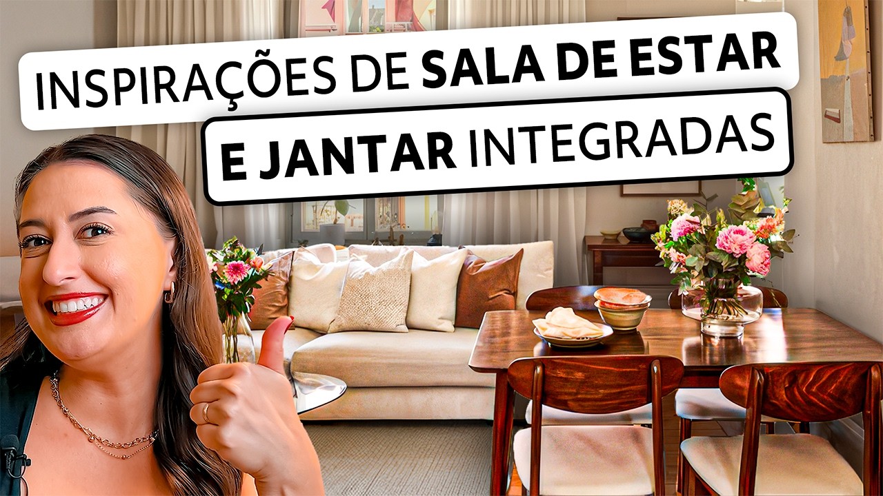 6 INSPIRAÇÕES PRA SUA SALA DE ESTAR E JANTAR INTEGRADAS