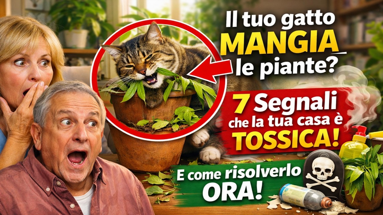 Il tuo gatto MANGIA le piante? 🙀 7 Segnali che la tua casa è TOSSICA (e come risolverlo ORA!)