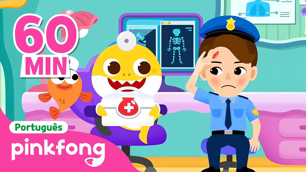 Ajuda! Polícia está ferido! | Esconde | + Completo | Pinkfong, Bebê Tubarão! Canções para Crianças