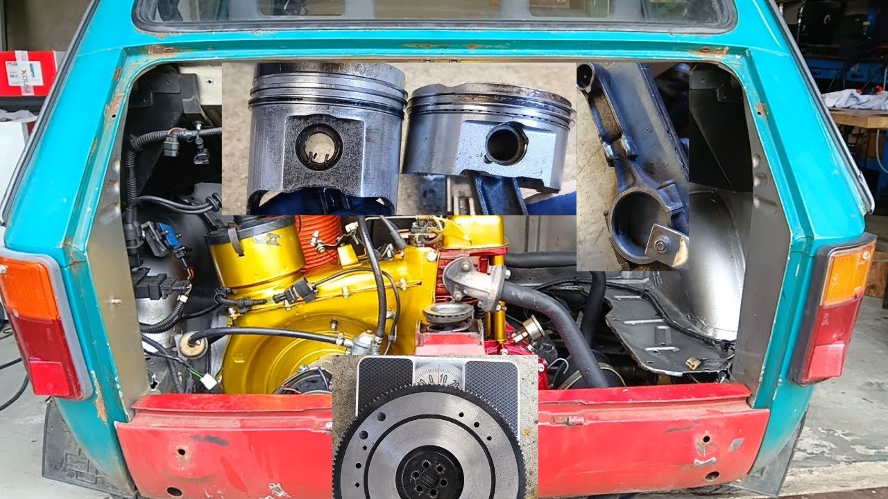 Fiat 126p czy wybuchną tłoki od motocykla i spawane korbowody, lekkie koło, czy to się rozleci ???