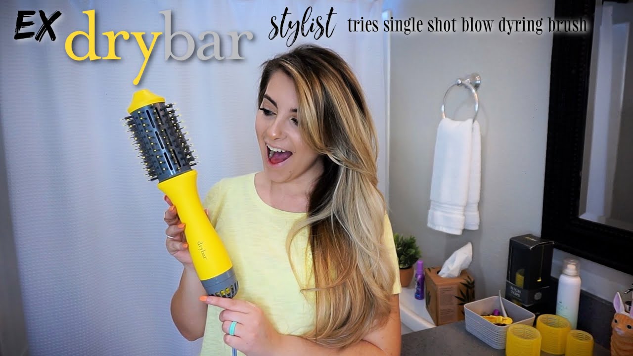 EX Drybar Stylist Reviews Single Shot Blow Drying Brush!