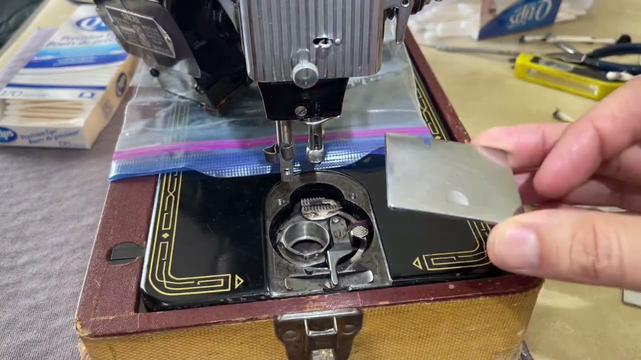 TROUBLESHOOTING SERIES #21: Backwards To Go Forward!  Installing a Singer Bobbin Plate Not That Hard