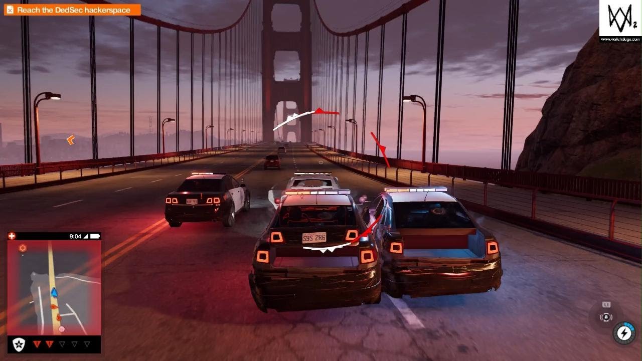 WATCH DOGS 2 Security and police chase