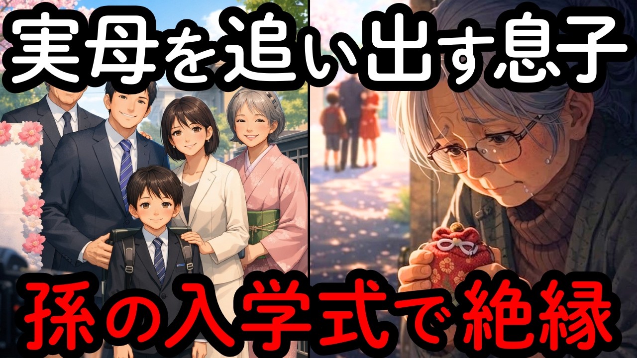 「母さんの席、ねぇから」孫の入学式で追い出された私。手作りを“ゴミ”と笑う息子夫婦と絶縁した結果…1年後、孫が隠し持っていた『ある物』に涙【シニア朗読】