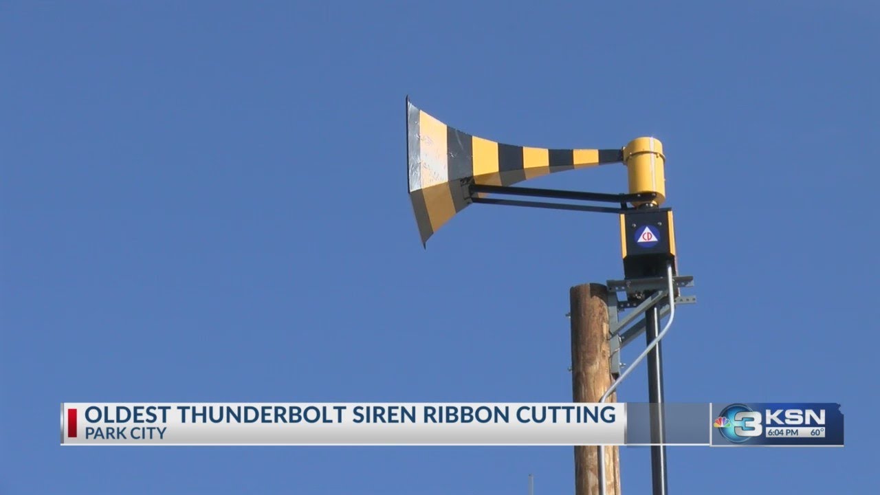 Ribbon cut for oldest Thunderbolt siren in Sedgwick County