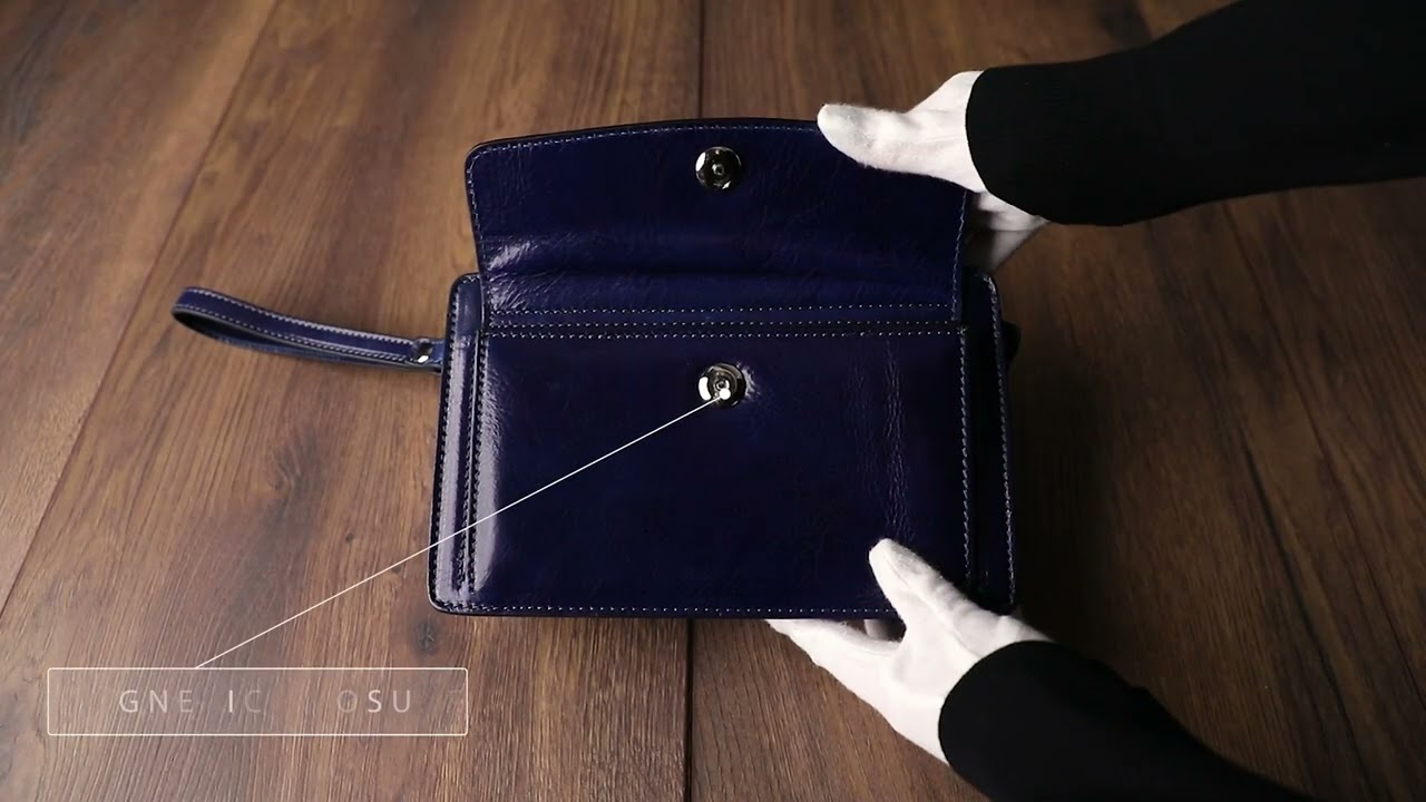 Blue Leather Clutch Purse - Decameron  | Time Resistance Official Video