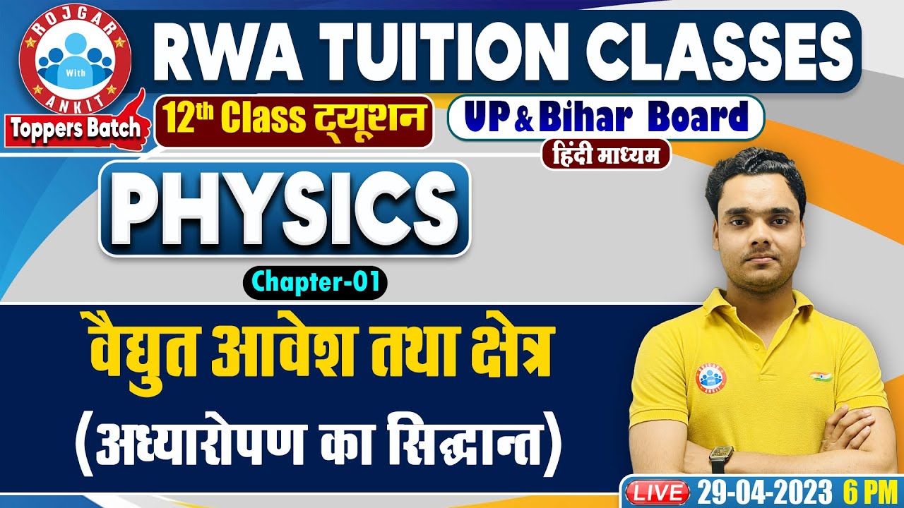 वैधुत आवेश तथा क्षेत्र, अध्यारोपण का सिद्धांत, Class 12th Physics in Hindi, UP Board Physics Classes