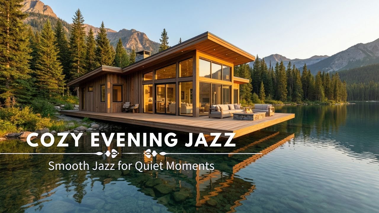 Cozy Lake Evening Jazz Music | Smooth Jazz for Quiet Moments and Peaceful Thoughts