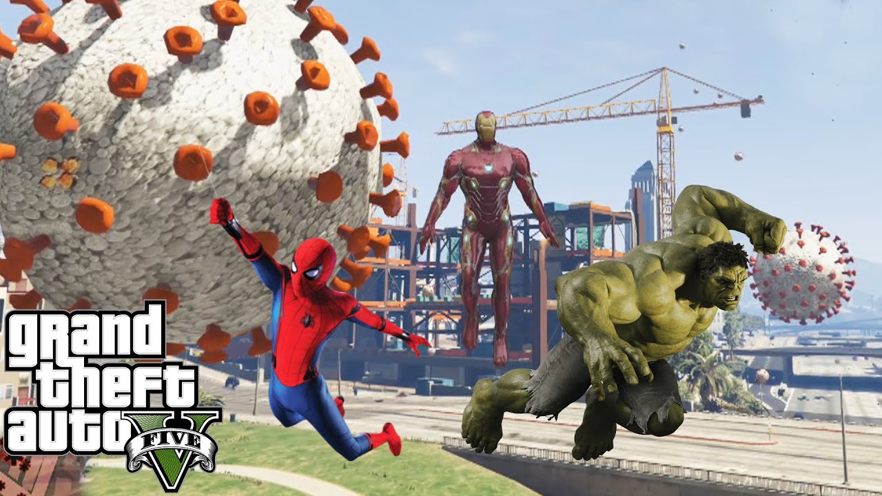 LOS VENGADORES LUCHAN CONTRA LA PANDEMIA EN GTA 5 | GTA 5 MODS