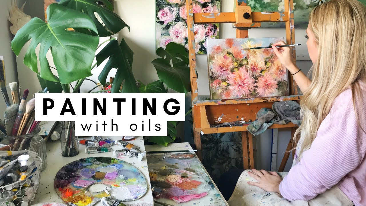 Painting with Water-mixable Oils 🌿✨Chatty Studio Day