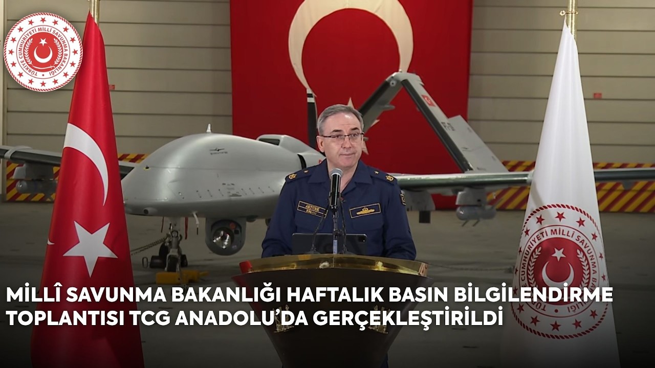 Mill&icirc; Savunma Bakanlığı Haftalık Basın Bilgilendirme Toplantısı TCG Anadolu&rsquo;da Ger&ccedil;ekleştirildi