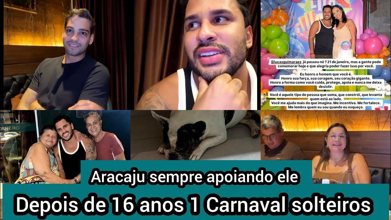 Lucas Guimarães conversa com amigo sobre 1 Carnaval solteiro de ambos e os tios não querem ir junto 