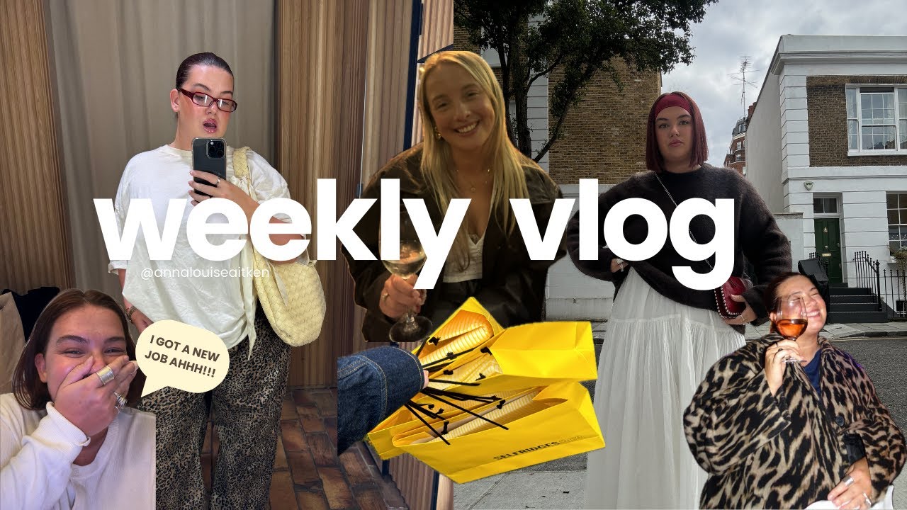 SPEND THE WEEK W/ME || I got a new job, shopping and birthday fun @annalouiseaitken 🌸⭐️💌