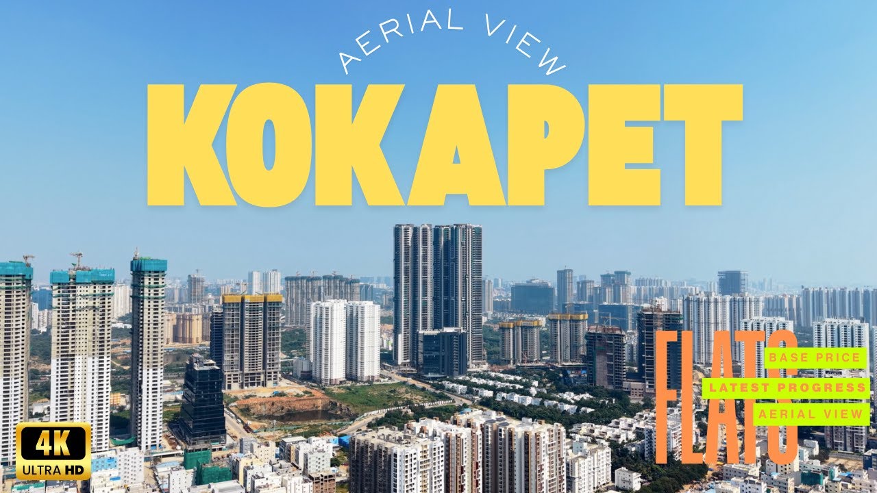 Kokapet Aerial View : Amazing Skyline of Hyderabad || Exploring Apartments  || Hyderabad Real Estate