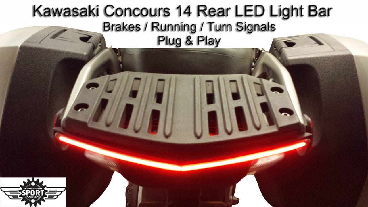 Concours 14 Rear LED Brake Light V2 Turn Signal Running Install Video