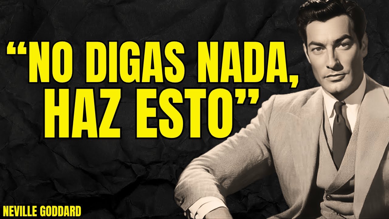 El truco más PODEROSO usado para manifestar la realidad | Neville Goddard Profesor
