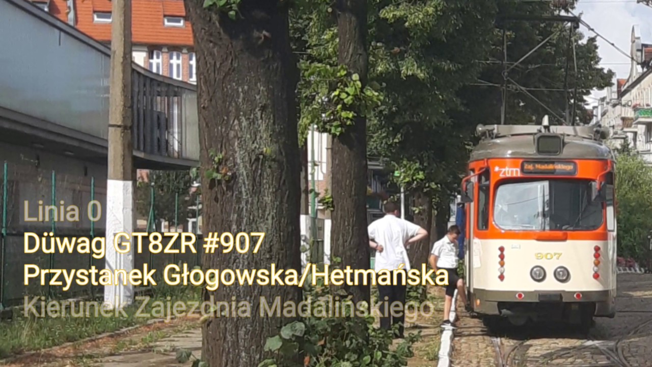 MPK Poznań - Linia 0 - Düwag GT8ZR #907