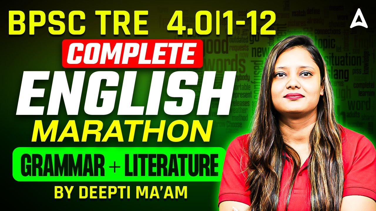 BPSC TRE 4.0 English Marathon | BPSC TRE English Grammar & Literature | TRE English Practice Set
