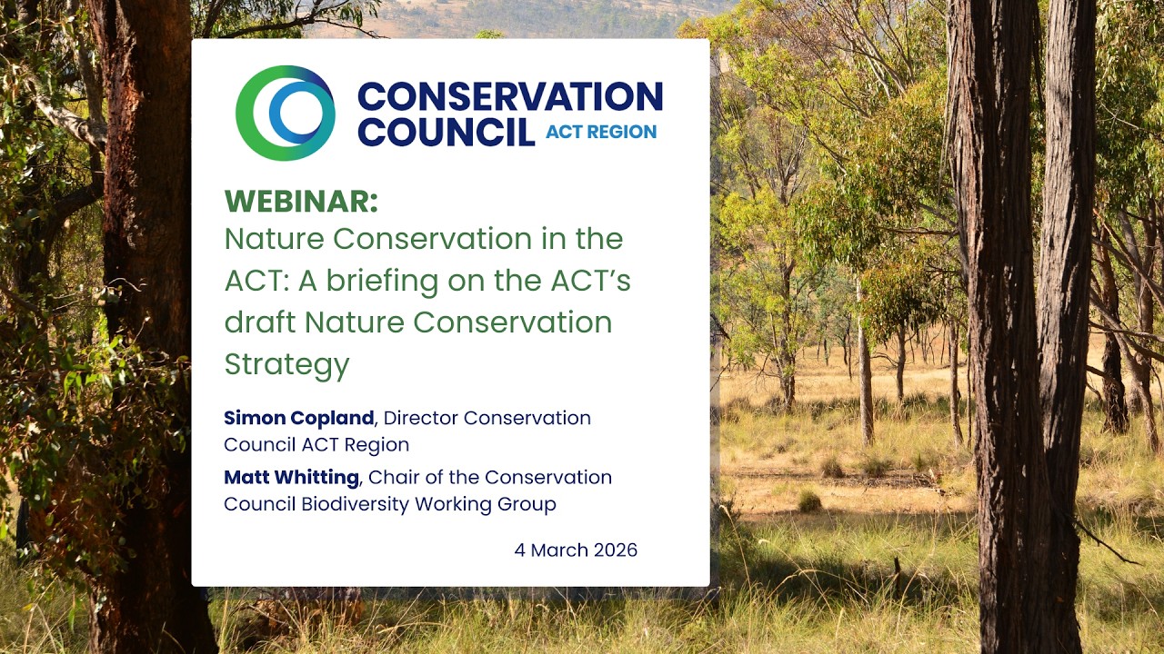 Webinar: Nature Conservation in the ACT