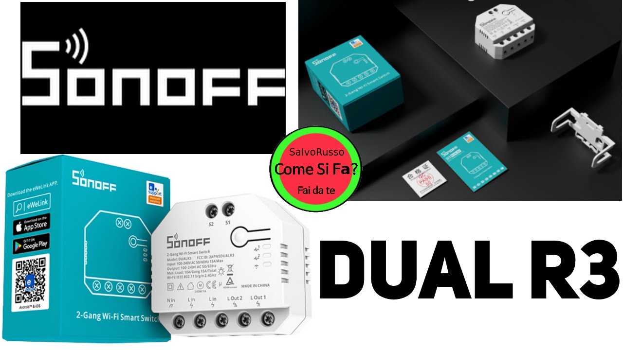 Sonoff Dual R3 finalmente la prova sul banco .